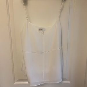Club Monaco White Silk Tank